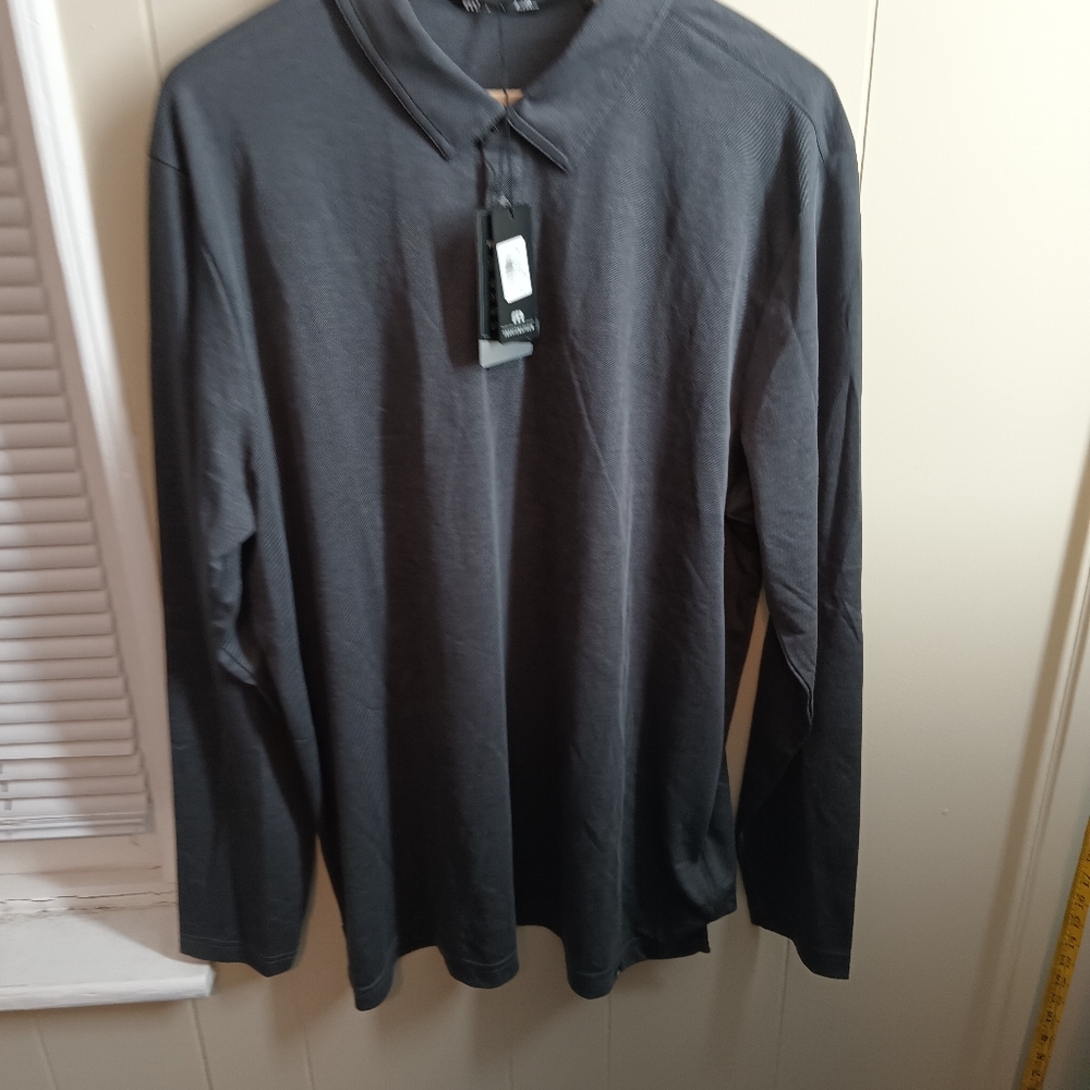 Men's Gray Long Sleeve  Travis Mathew Shirt